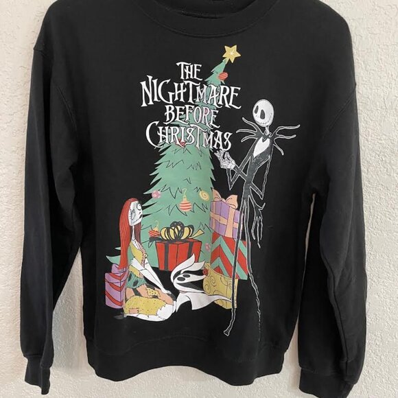 Disney "The Nightmare Before Christmas" Christmas Tree Sweatshirt - Picture 2 of 4